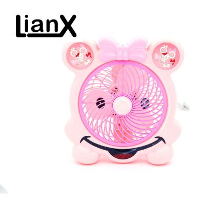 China Factory Wholesale Cartoon Mini Rechargeable Portable Home Appliances Household Electric Fan for sale