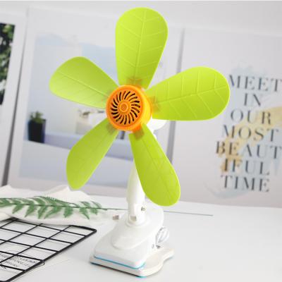 China Household Clip Mini Ac Table Fan With Five Plastic Portable Fan Blade for sale