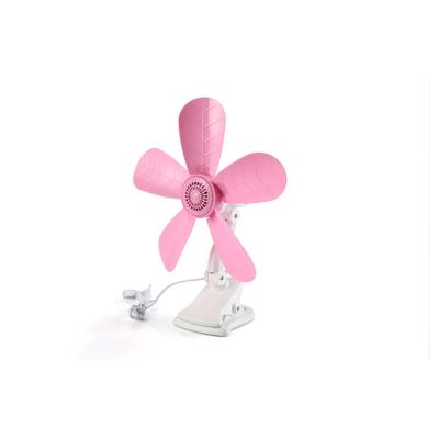 China Clip On Table Clip Desk 360 Degree Rotation Fan 5 Blades Mini Clip Fan for sale