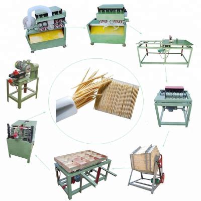 China Automatic Bamboo / Wooden Process Bamboo Wood Toothpick Toopick Factory Price Production Machine for sale