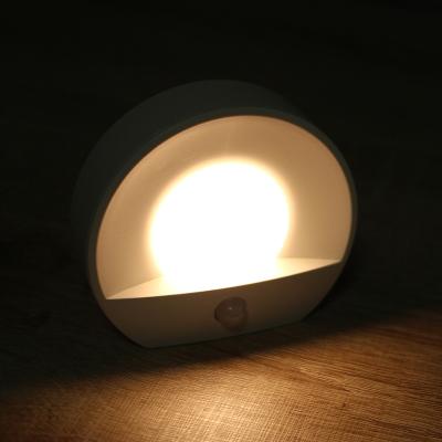 China Amazon Hot Sale Modern Mini Night Smart Sensor Light LED Human Infrared Motion Sensor Rechargeable Light for sale