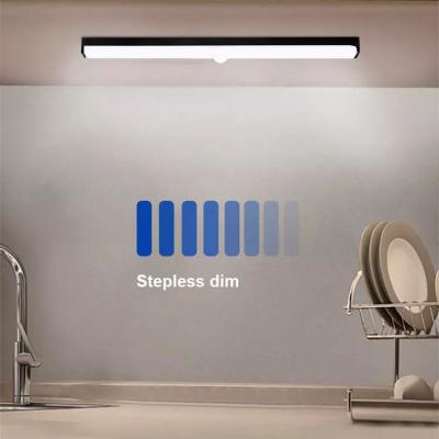 China Amazon Hot Modern Product Dimming Magnetic USB Rechargeable Wardrobe Drawers Cabinet Infrared Induction LED Motion Sensor Lights for sale