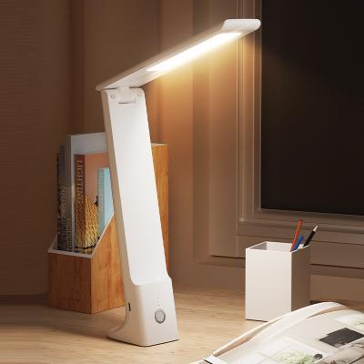 China Amazon Hot Sale Modern LED Study Desk Lamp Eye-care Study Dimming USB Rechargeable Reading Lamp for sale