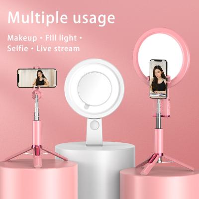 China Amazon Best Seller Wholesale PORTABLE Beauty Mirror Lights 12 Inch Live Fill Portable Mobile Phone Lamp Tripod Stand Led Selfie Light for sale