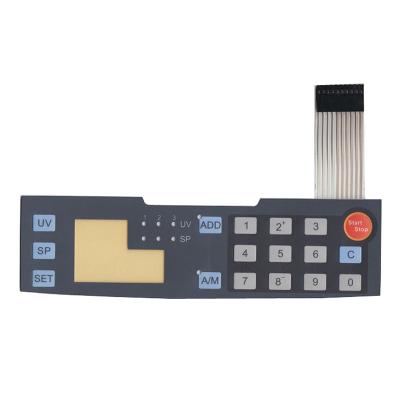 China Custom Membrane Keypad Sticker Graphic Home Appliance Control Panels Home Appliance PC Overlay for sale