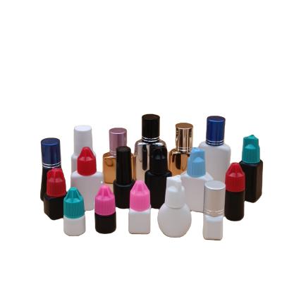 China OEM/ODE packaging 8ML, new arrival 10ML black eyelash glue plastic bottle, gel nail polish nail gel bottle for sale