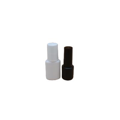 China OEM/ODM packaging 8ML, new arrival 10ML black nail gel eyelash glue plastic bottle, gel nail polish nail gel bottle with silver cap for sale