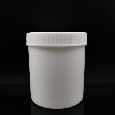 China Cosmetic Storage Container 34oz Hot Sale Empty HDPE Material Plastic Single White Cream Scrub Jars for sale