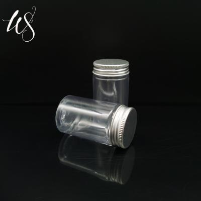 China Pet Cosmetic Material Outlet Factory Round Boston Jars Plastic Empty Lotions Creams Face Cream Serum Jar for sale