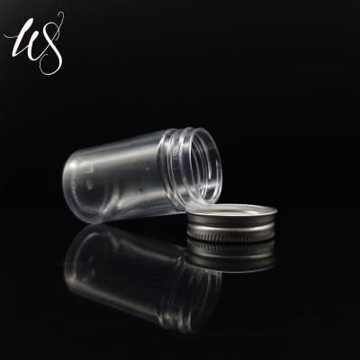 China Cosmetic Storage Container Pet Material Custom Lip Scrub Plastic Cosmetic Container Cream Jar Cream Jar for sale