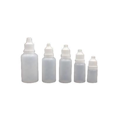 China Household products in stock 10g transparent glue bottle, eye drops bottle, plastic glue bottle for sale