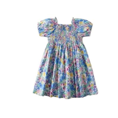 China Breathable Cheap Price Girl Style Little Floral Princess Skirt Short Skirt For Kids for sale