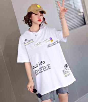 China New Regular Oversized Casual O-Neck Tops Women's T-Shirts 2020 Plus Size Women's T-Shirts for sale