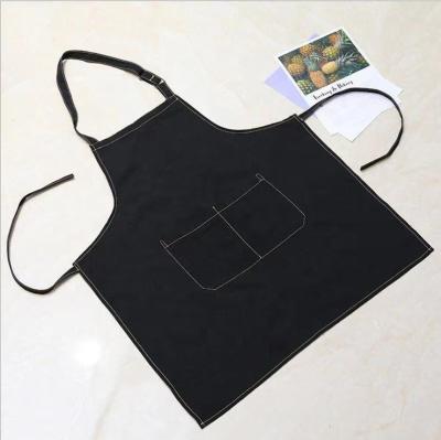 China Custom Bartender Florist Barber Uniforms Hairdresser Squishy Adjustable Apron Beauty Salon Bib Work Apron Bib Uniforms for sale