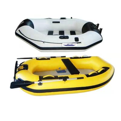 China Plywood Slat Floor Fishing Or Fishing Float PVC Pleasant Float Tube Inflatable Boat for sale