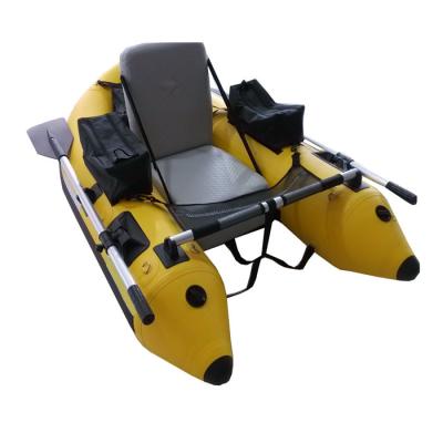 China Fishing From The American Mini Inflatable Pontoon Fishing Boat Belly Boat for sale