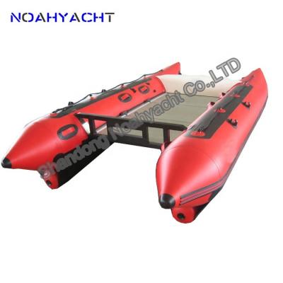 China Pleasure craft Weihai noahyacht PVC catamaran passenger power high speed inflatable boat for sale