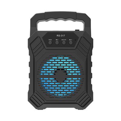 China Portable speaker Shenzhen RS JBK-311 312 led light bass speaker DJ speaker box outdoor colorful wireless speaker bluetooth 315 317 for sale