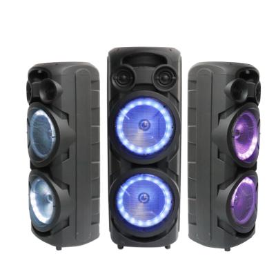 China 2021 Wholesale Price Colorful LED Light Outdoor Portable Led Speakers 6.5 Inch Wireless Stereo Bluetooth Speaker DJ Portable Speaker ZQS-8208 for sale