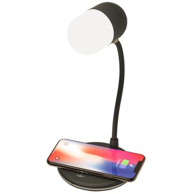 China Wireless Charger For Mobile Phone Whosale 2021 Multifunctional Smart 3 In 1 Led Wireless Lamp Speaker Charger Desk Touch Lamp With Charger And Bluetooth Speaker for sale