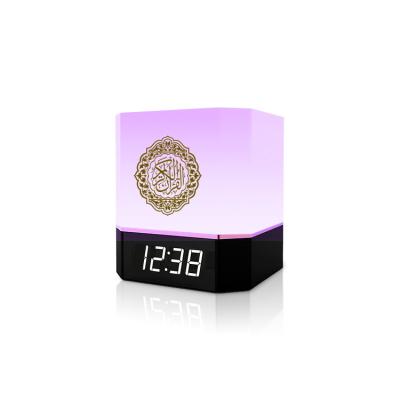 China Azan Al Quran Color Speaker Player Holy Clock Touch APP Function Phone Control Gift Digit 8GB LED Portable Holy Islamic Remote Night Light for sale