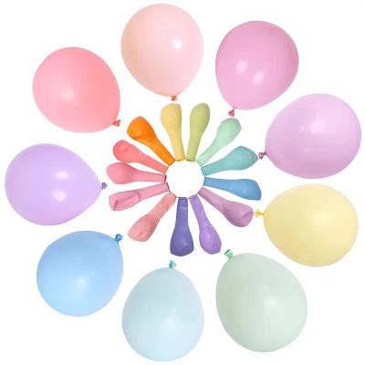 China Macaron latex balloon 12 inch round latex helium balloon party decoration Macaron pastel color balloons for sale