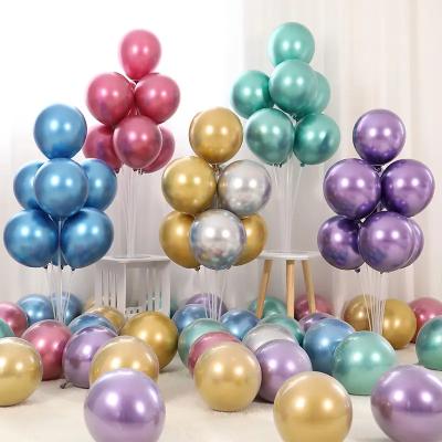 China Wholesale fancy latex balloon metal latex balloon birthday party decoration 100 pcs 5 inch chrome balloon for sale