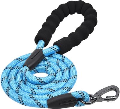 China 5ft Long Leash Reflective Durable Nylon Dog Leash For Dog Training for sale