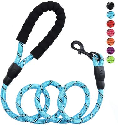 China Reflective Strong Blue Pet Leash Rope Dog Leash For Large Dogs Medium Sized Dogs for sale