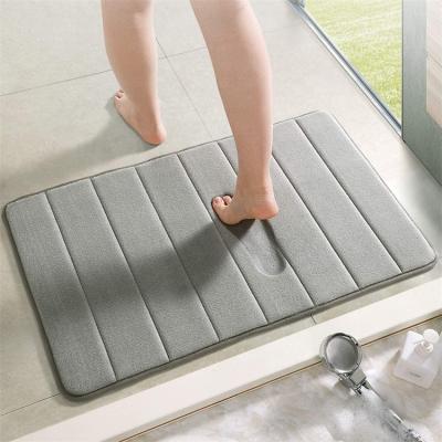 China Durable Soft Absorbent Bath Mat Bathroom Mat Memory Foam Bathroom Blanket Large Size 31.5 by 19.8 Inches for sale