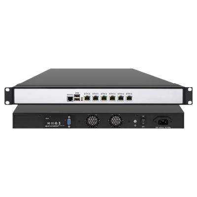 China Network Security 6 LAN Port 1u Rack Mount Server D525 i3 i5 i7 1U Firewall Server Appliance for sale