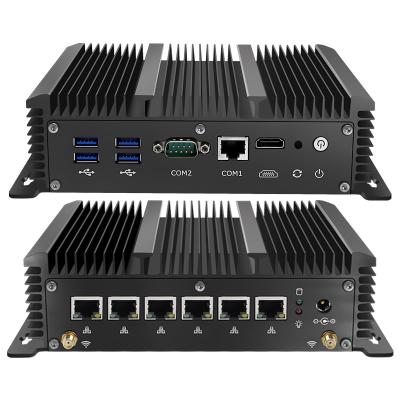 China LAN Yes Gateway Firewall Router i5-10210U 6 Gigabit Ethernet Fanless AES-NI For Router / Pfsense / Firewall for sale