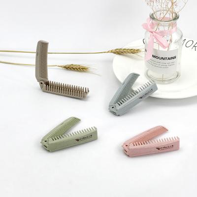 China Wholesale Easy Massage Camping Folding Pocket Comb Plastic Women Mini Hair Travel Comb for sale