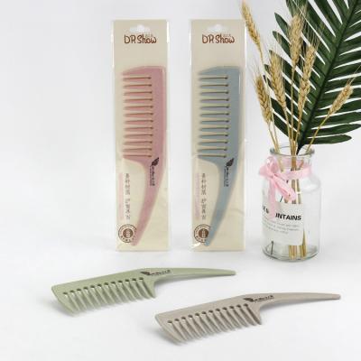 China Eco Friendly Portable Straw Gray Fine Tooth Cutting Wheat Rat Tail Comb For Leaving for sale