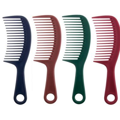 China Custom Hair Styling Custom Hair Anti Static Plastic Curly Teasing Wide Tooth Styling Comb for sale