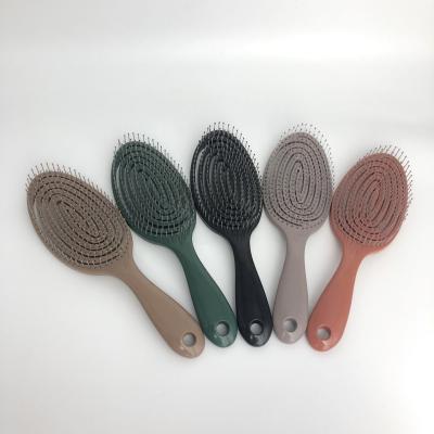 China 2021 Curly Hair Straight Duct Hair Soft Bristle Hair Brush OEM Long For Girls for sale