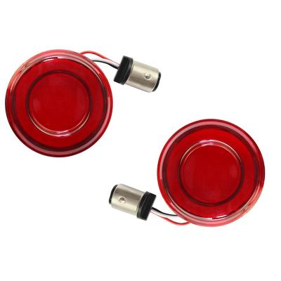 China Motorcycle Bullet Style 1157 LED Front Turn Signal Conversions Case for Harley Touring Breakout CVO SM-2154-RED for sale