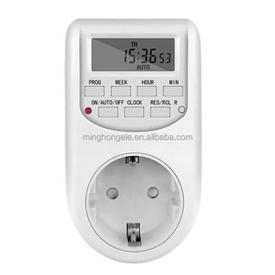 China Industry 10A 220V European EU Plug Weekly Programmable Digital Timer for Water Heater for sale