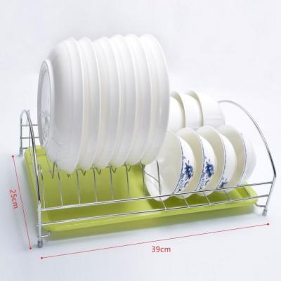 China Sustainable Kitchen Accessories Stainless Steel Kitchen Drainer Dish Drying Rack 3 Layers for sale