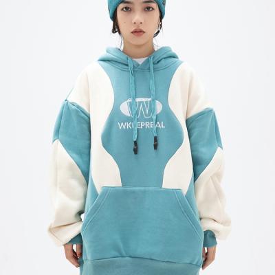 China Anti-Wrinkle Embroidery School Style Fashion Trend Pullover Winter Women's Girls Cotton Hoodie Oversized Sweatshirt for sale