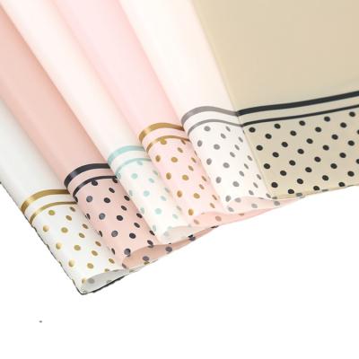 China Florist Waterproof Translucent Waterproof Wrapping Gift Logo Paper Flower Paper Bouquet Flower Wrapping Paper for sale