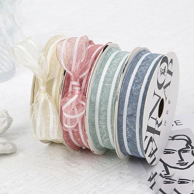 China Wholesale new high tenacity Mona Lisa hand-wrapped package diy flower ribbon ribbon bouquet wrapping silk ribbon for sale