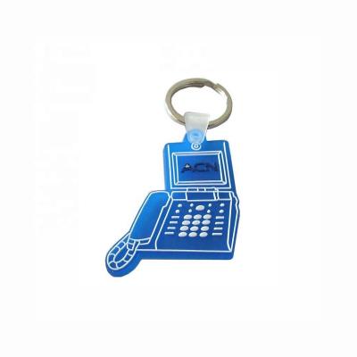 China PVC No MOQ Customized 2D PVC Key Chain for sale