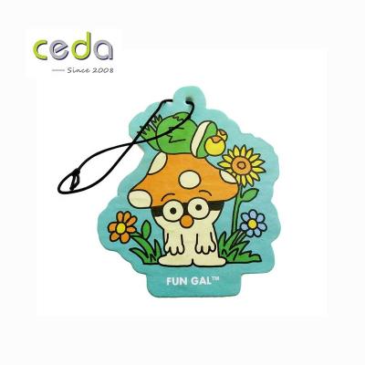 China Cute Promotional Custom Paper Print Car Air Freshener for sale