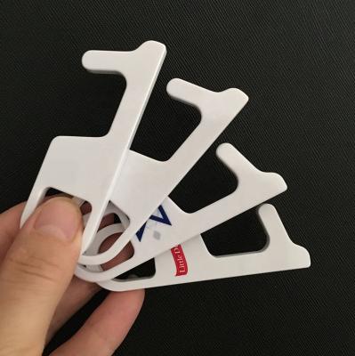 China Custom full color copy plastic touching tool no touch Multi-tool key chain touchless EDC tool no ignition key for sale