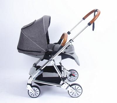 China Good Quality China Wholesale Modern Baby Pram Carriage Trolley With Reversible Cotton Seat for sale