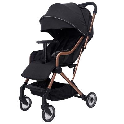 China Compact Car Basket Stroller Baby Pram Portable Extended Cover Portable Lightweight Sunshade Pram for sale