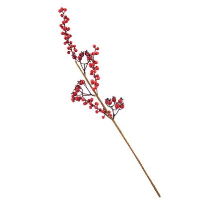 China Artificial Christamas Berry Christmas Long Pick Berry Home Decoration Craft for Home Decor for sale