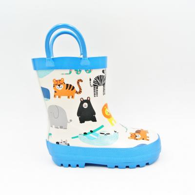 China Waterproof Animals Print Rubber Boots for sale