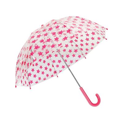 China Transparent POE Manual POE Open Umbrella with Copy of Straight Umbrella for sale